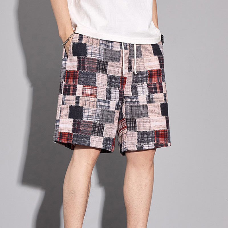 Casual Color-Block Shorts för män
