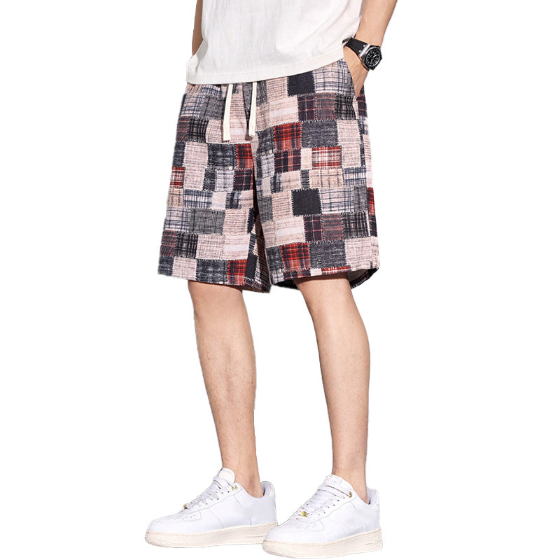 Casual Color-Block Shorts för män