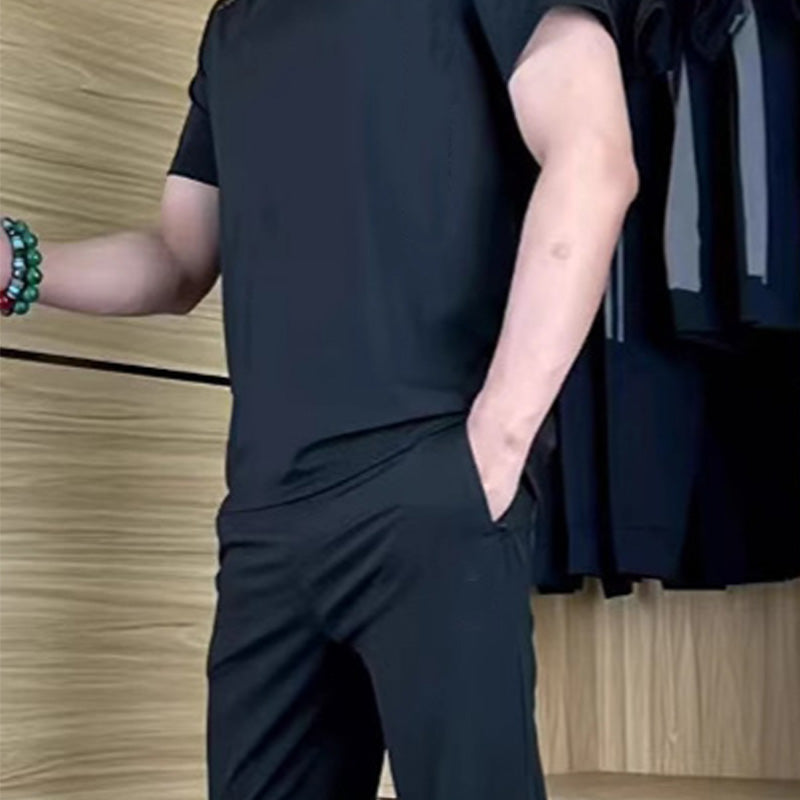 đ„Casual sportkostym för mĂ€n med stretch i issilkeâš