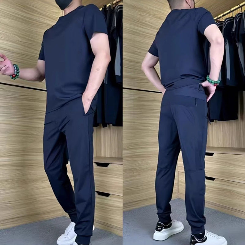 đ„Casual sportkostym för mĂ€n med stretch i issilkeâš