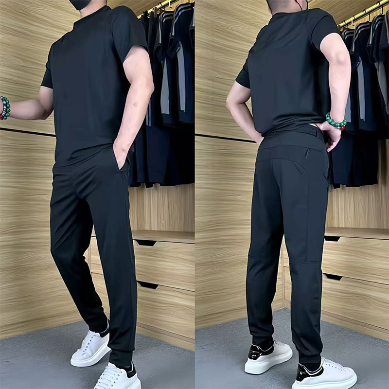 đ„Casual sportkostym för mĂ€n med stretch i issilkeâš
