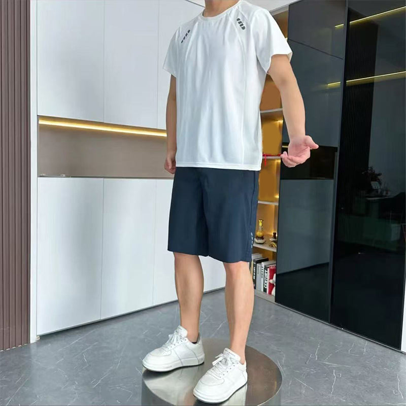 đ„MĂ€n LĂ€tt Casual T-Shirt Shorts 2-delad uppsĂ€ttning