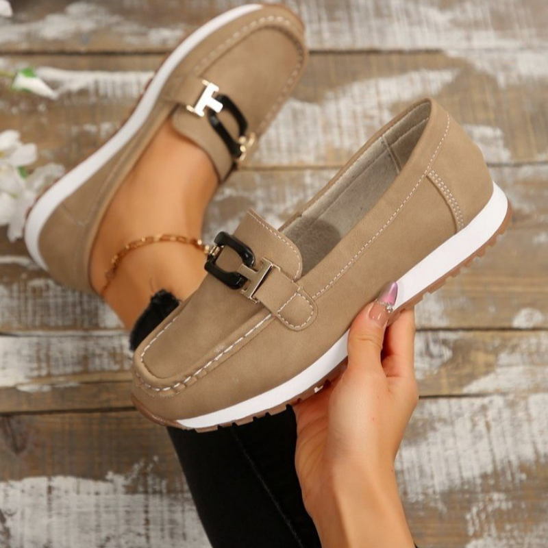đ„żâšCasual Loafers med tjock sula och ovandel i fuskmocka Ortopediska skor