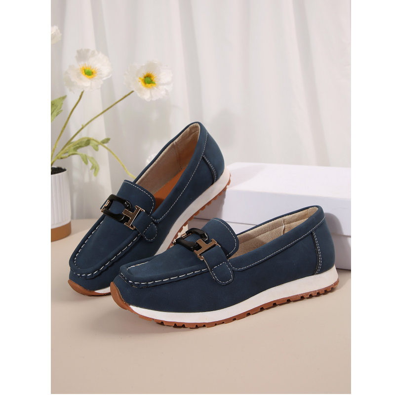 đ„żâšCasual Loafers med tjock sula och ovandel i fuskmocka Ortopediska skor