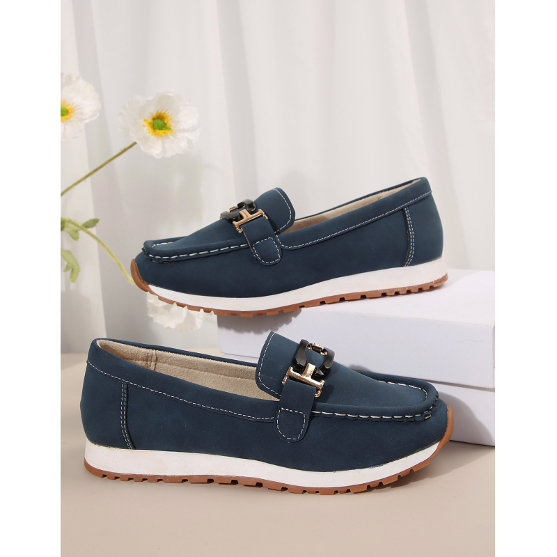 đ„żâšCasual Loafers med tjock sula och ovandel i fuskmocka Ortopediska skor