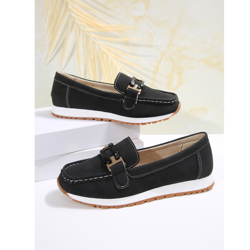 đ„żâšCasual Loafers med tjock sula och ovandel i fuskmocka Ortopediska skor