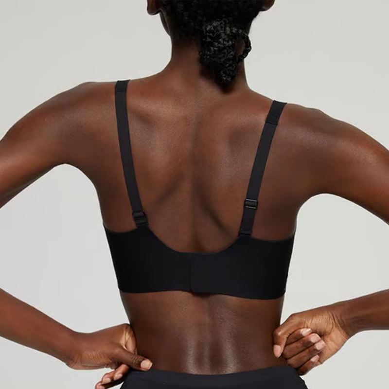 Djup V-Ringad Push-up BH utan Bygel och Sömmar i Geléstil