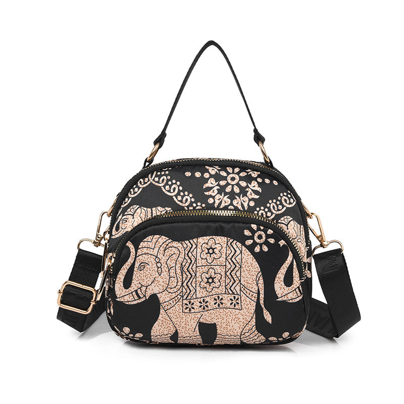Crossbody-väska med modernt tryck för kvinnor