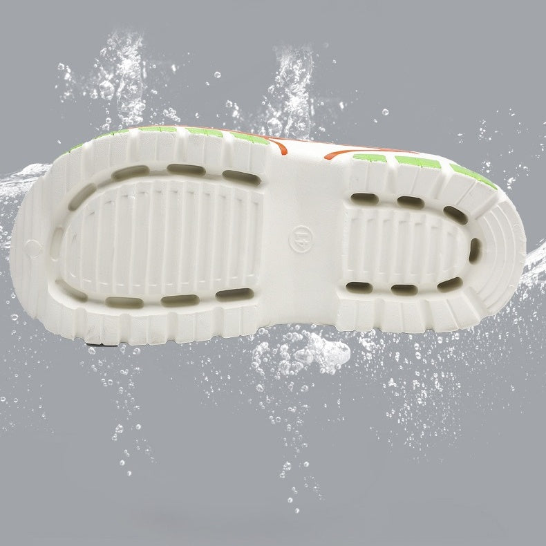 Andningsaktiva slip-on-sandaler för män