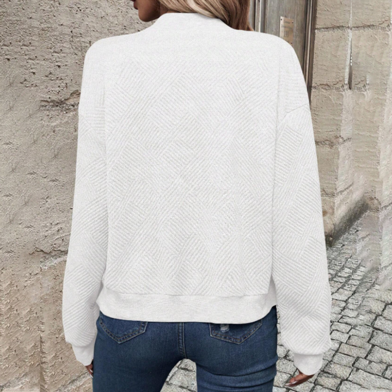 Casual Fashionabel Cardigan med dragkedja för kvinnor
