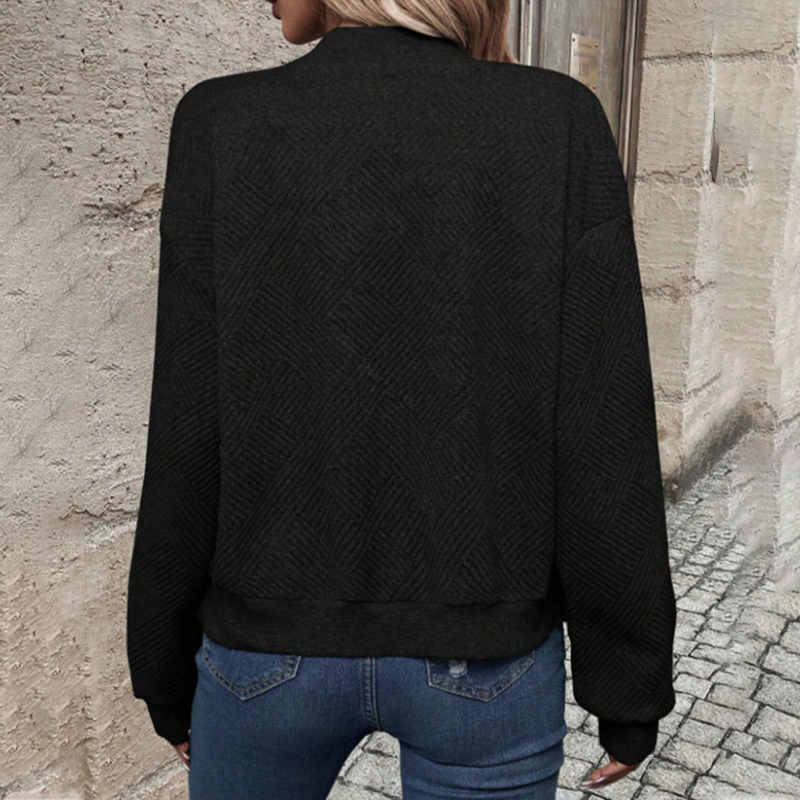 Casual Fashionabel Cardigan med dragkedja för kvinnor