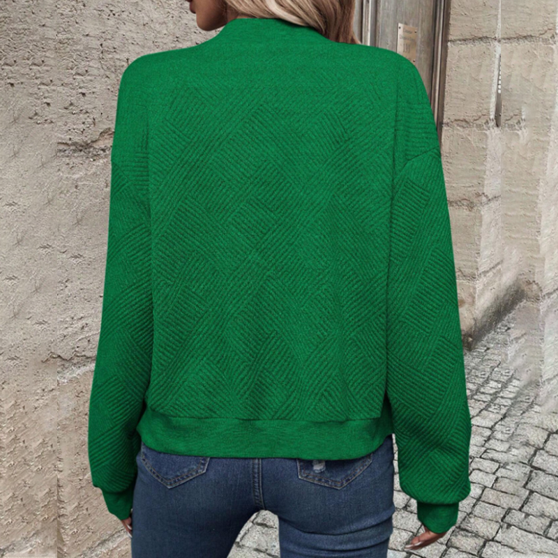 Casual Fashionabel Cardigan med dragkedja för kvinnor