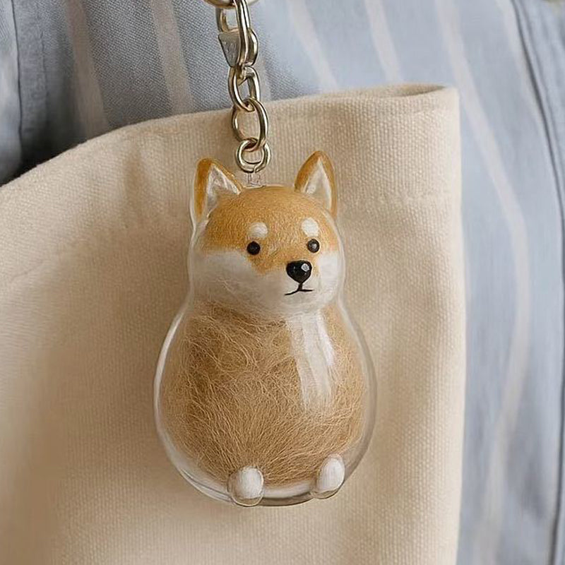 đ¶Dog Hair Collector Nyckelring Charm MinnesmĂ€rke FörvaringslĂ„da