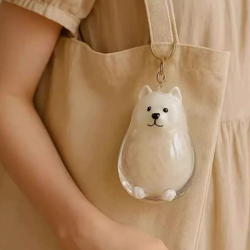 đ¶Dog Hair Collector Nyckelring Charm MinnesmĂ€rke FörvaringslĂ„da
