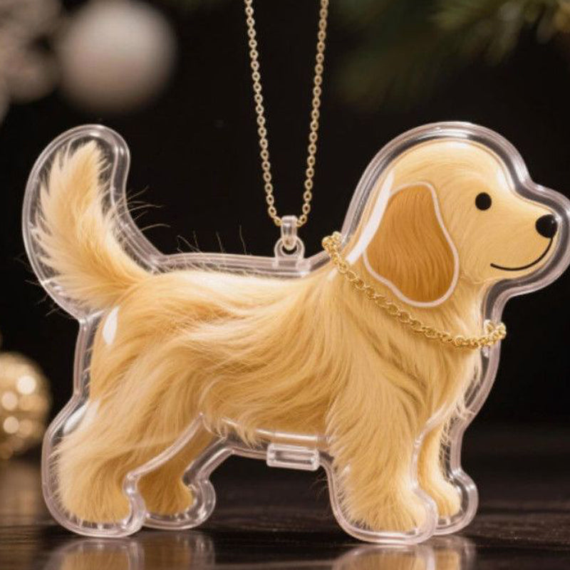 đ¶Dog Hair Collector Nyckelring Charm MinnesmĂ€rke FörvaringslĂ„da