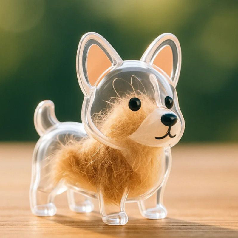 đ¶Dog Hair Collector Nyckelring Charm MinnesmĂ€rke FörvaringslĂ„da