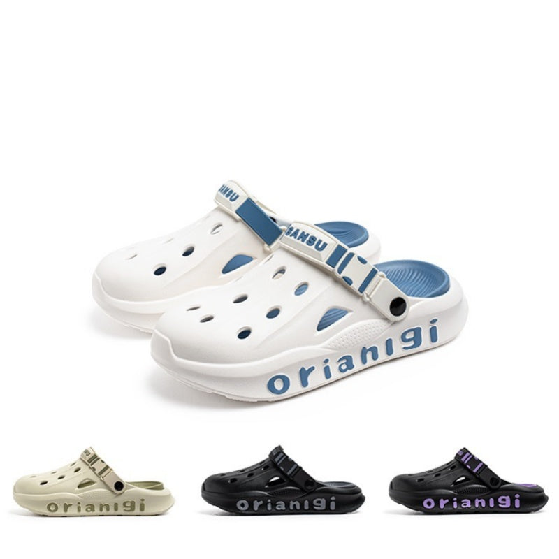 Unisex andningsbara mjuka sandaler med tjocka sulor