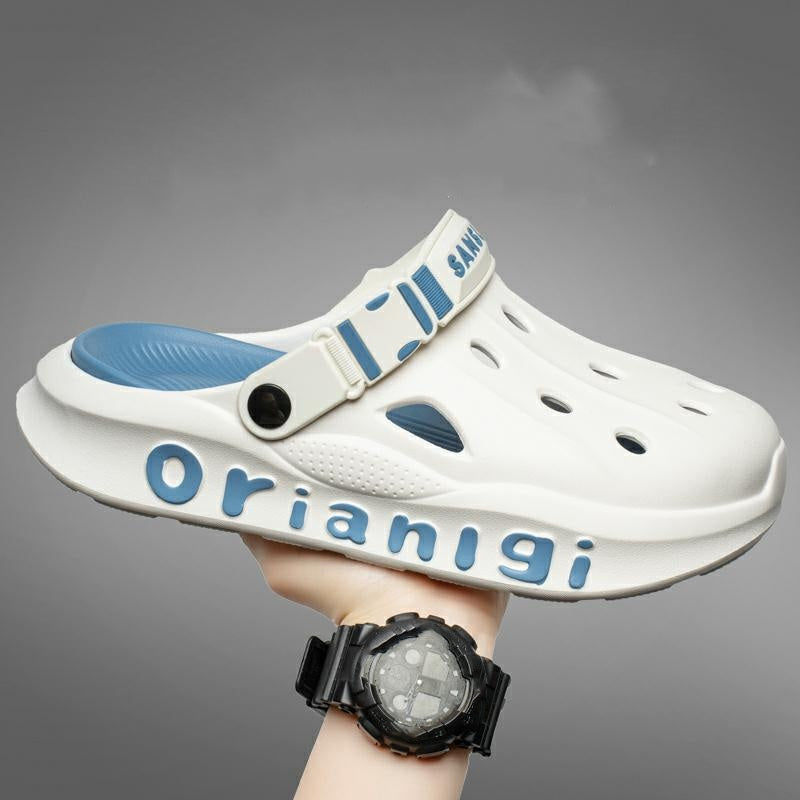 Unisex andningsbara mjuka sandaler med tjocka sulor