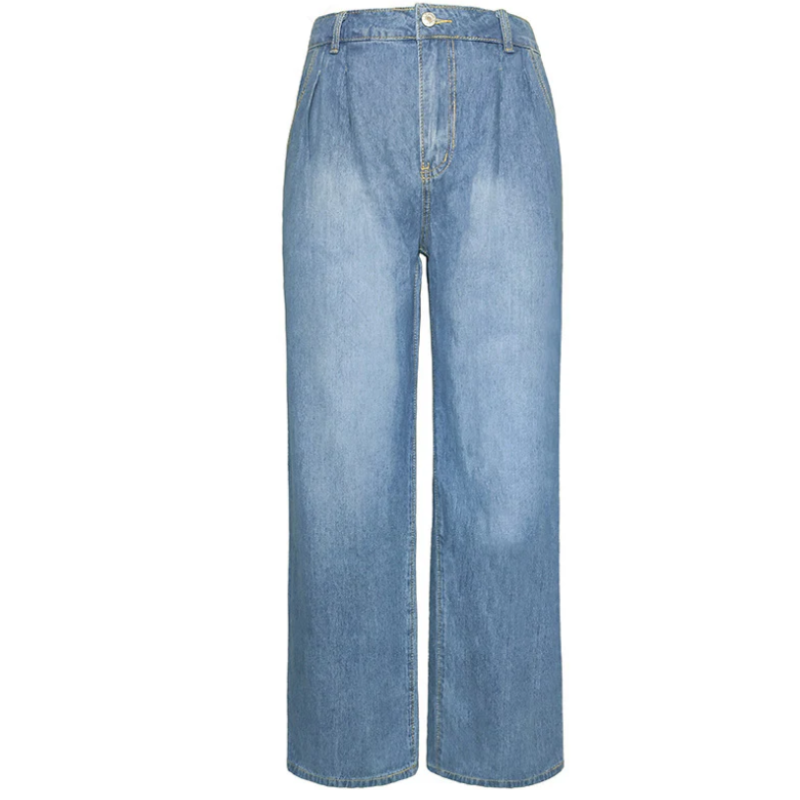 Tvättade casualjeans för kvinnor