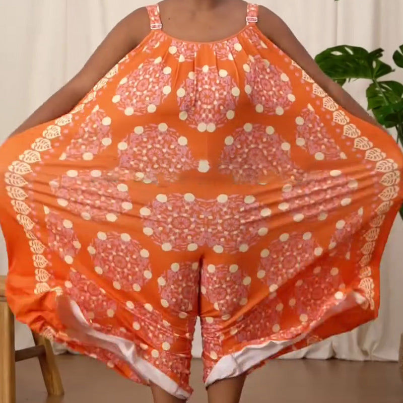 Lös jumpsuit med justerbar rem