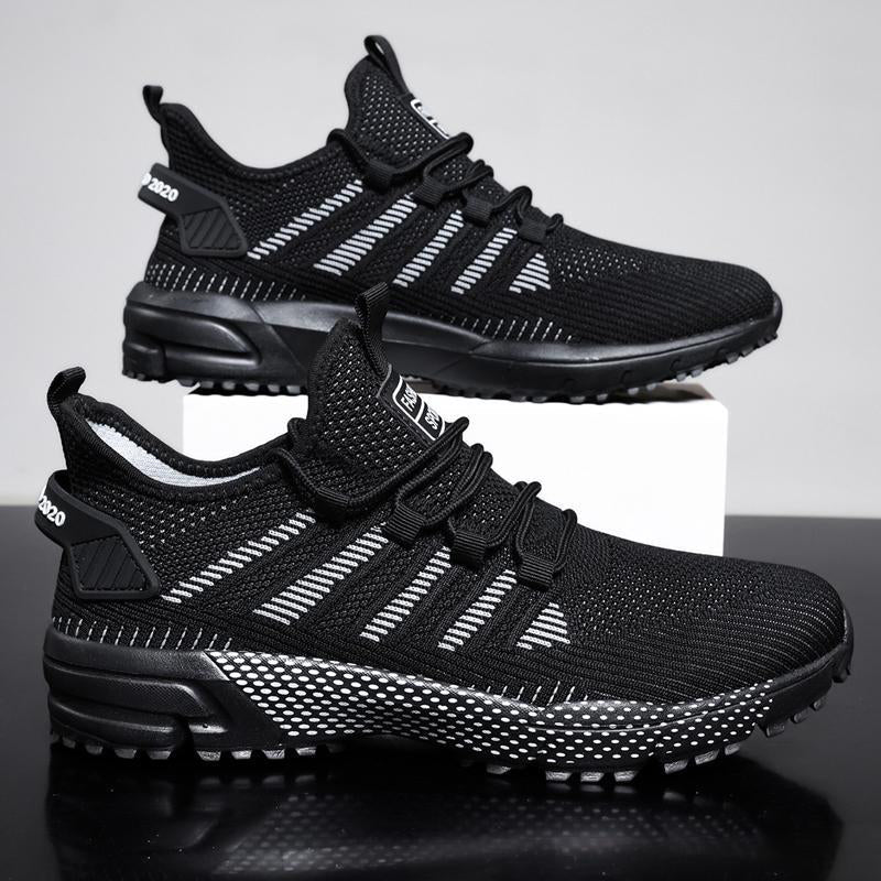 Andningsbara sneakers i mesh för herr