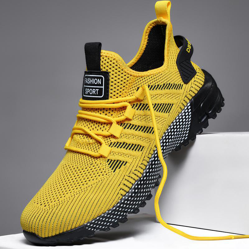 Andningsbara sneakers i mesh för herr