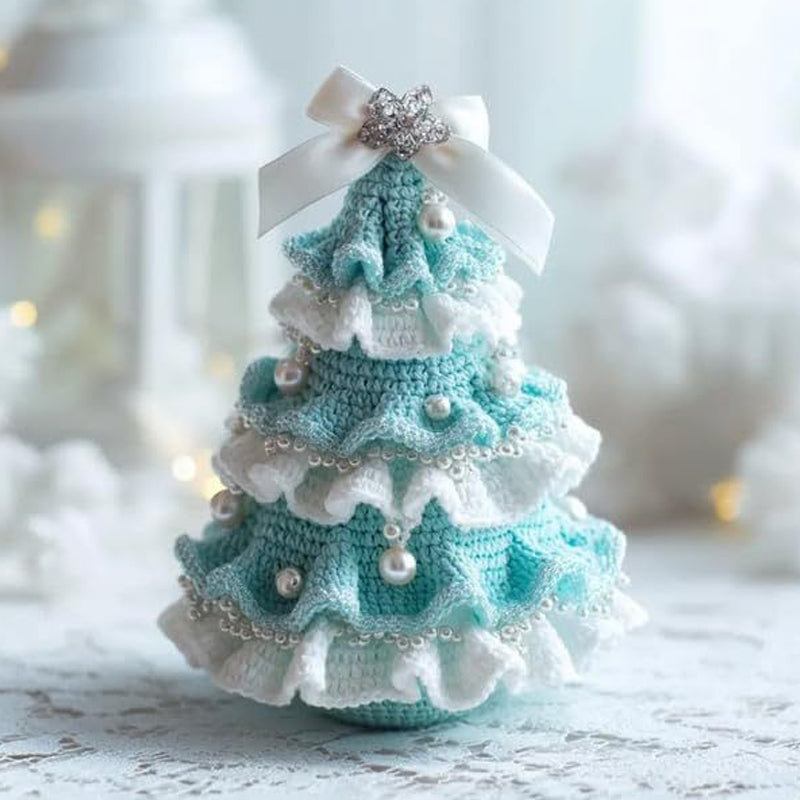 🎉 Förskjutna julreor -50 % RABATT 🎄 DIY-kit för virkad julgran – ✨ Handgjort juldekorationsset