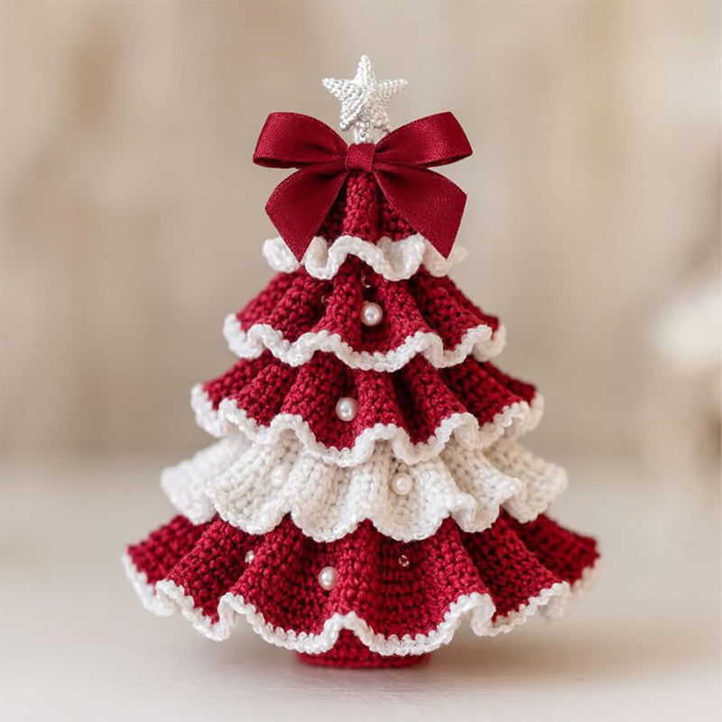 🎉 Förskjutna julreor -50 % RABATT 🎄 DIY-kit för virkad julgran – ✨ Handgjort juldekorationsset