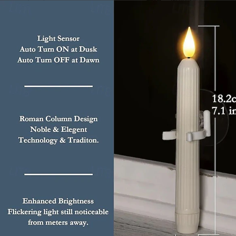 LED-koniska ljus med sensor och sugkopp