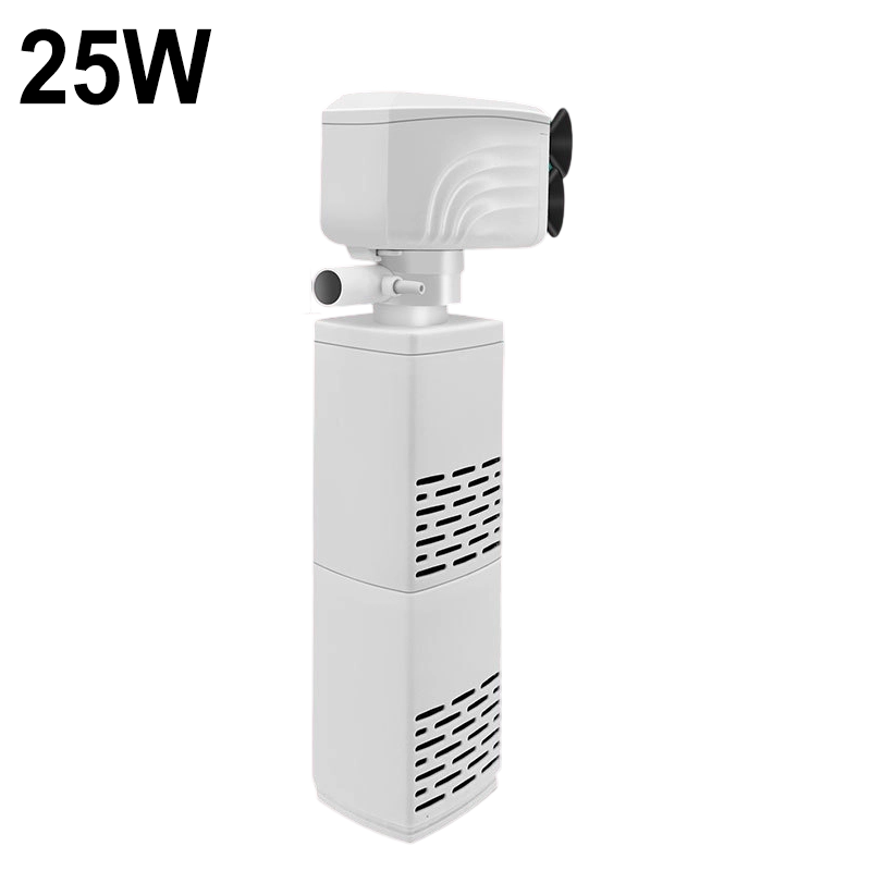 Akvariefilter 3-i-1 – filtrering, syresättning och vattenpumpning