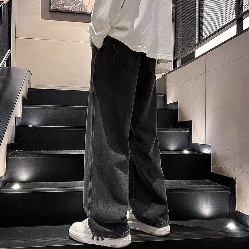 Lucka jeans för män med vid passform