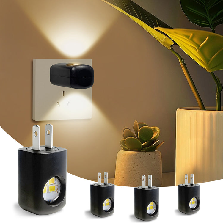 đSmart LED-nattlampa för vĂ€gguttag med automatisk dimmer