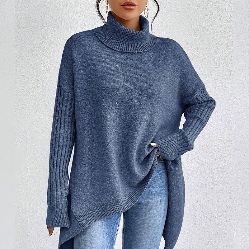 Damkläder Enfärgad turtleneck-tröja🎁Köp 2 och få fri frakt