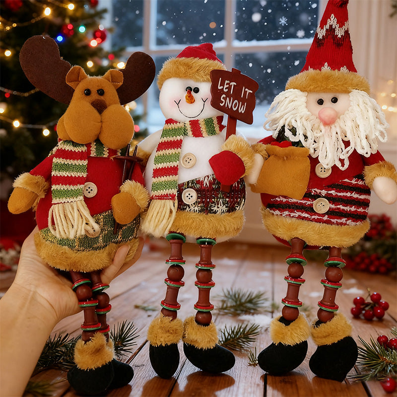 Julklappsdekoration med jultomten