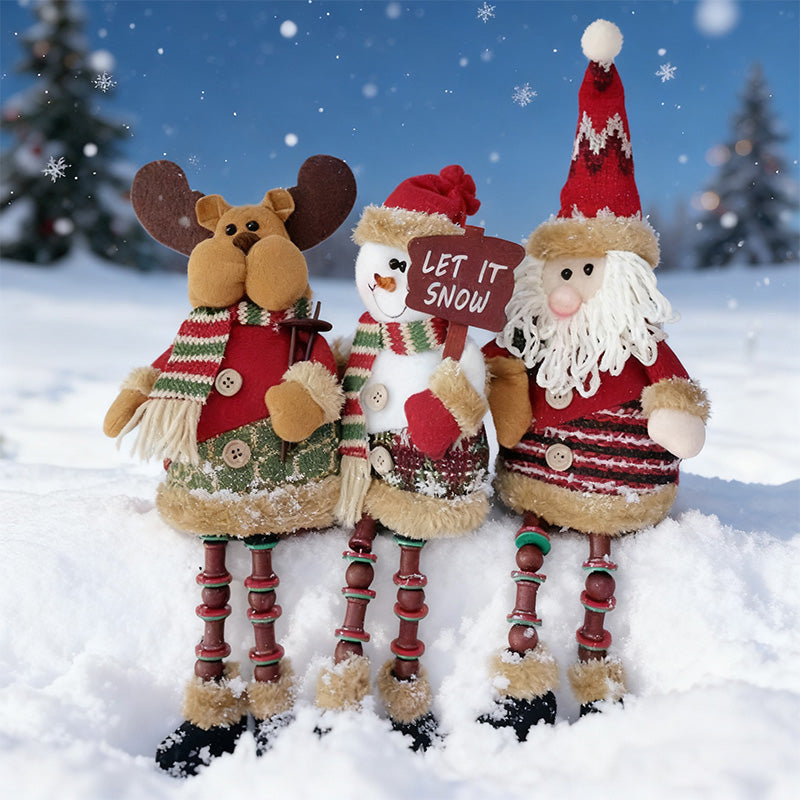 Julklappsdekoration med jultomten
