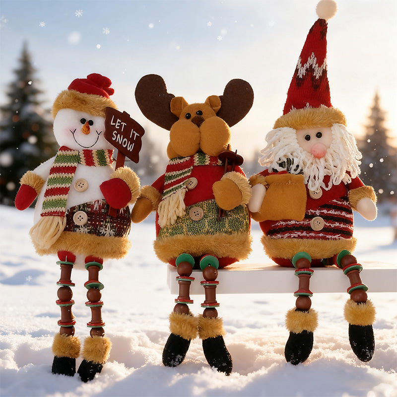 Julklappsdekoration med jultomten