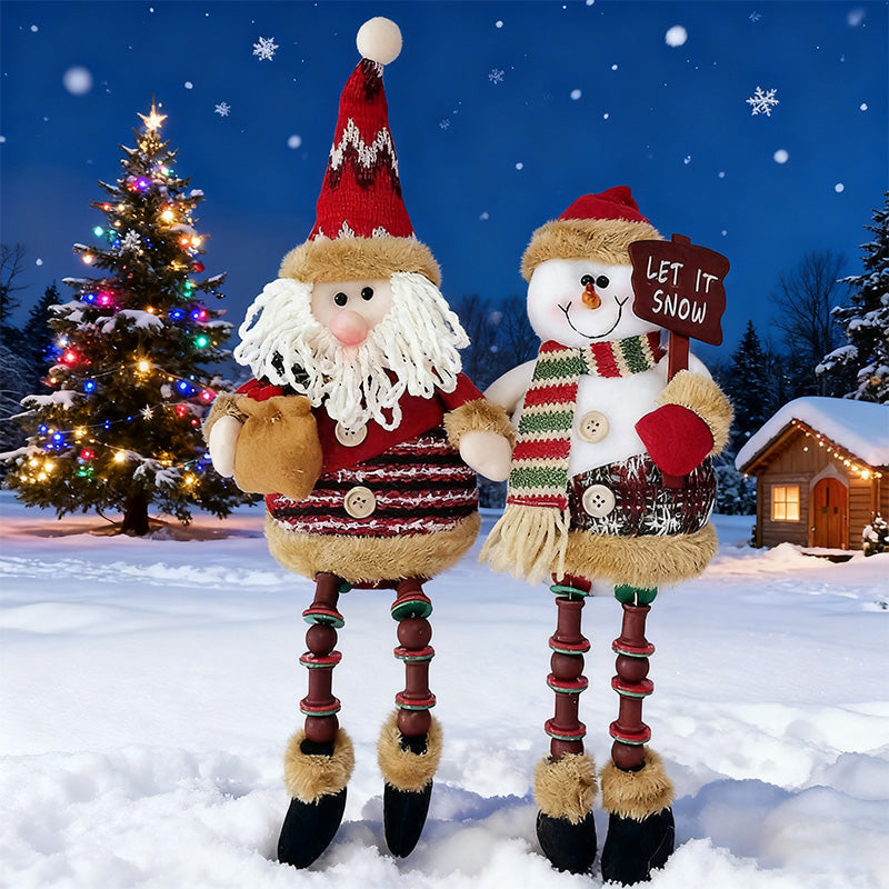 Julklappsdekoration med jultomten