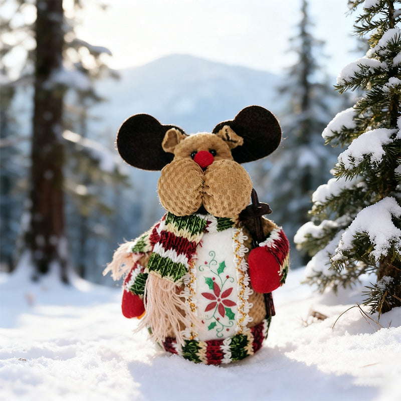 Julklappsdekoration med jultomten
