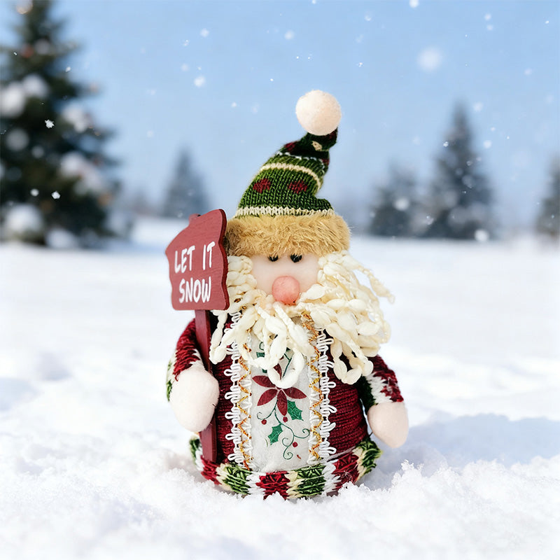 Julklappsdekoration med jultomten