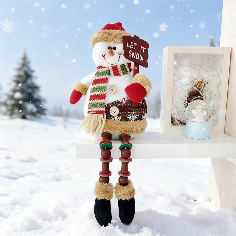 Julklappsdekoration med jultomten