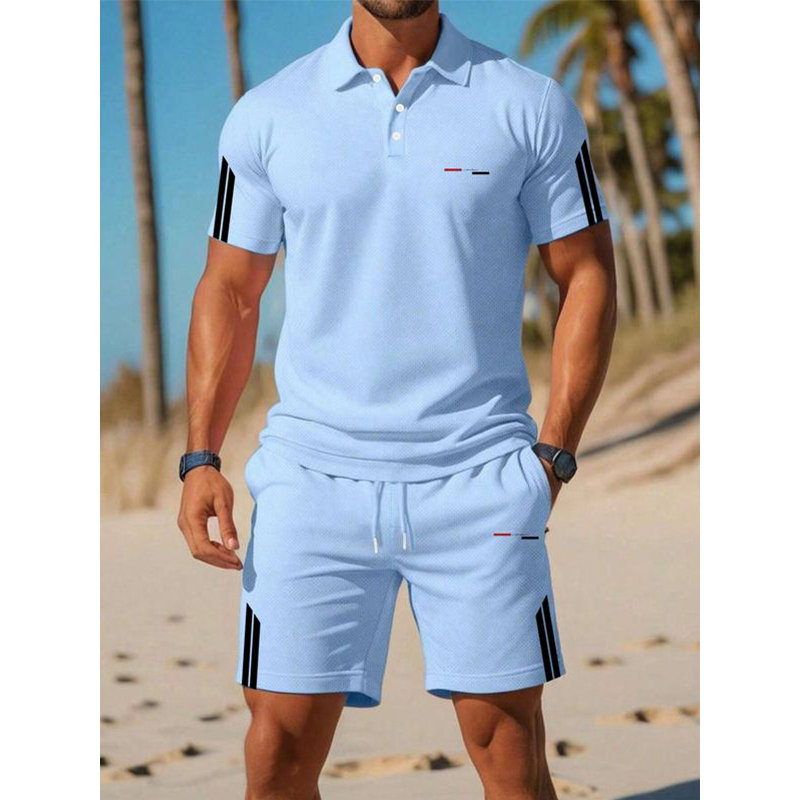 đSISTA DAGEN 50% REAđ„Herr Casual KortĂ€rmad Shorts Set