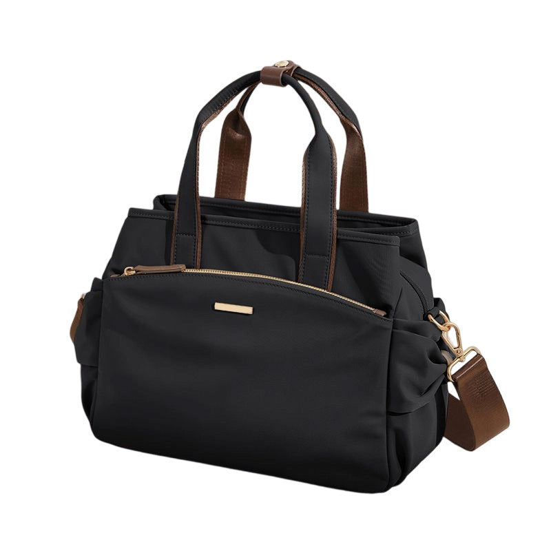 đ BEGRĂNSAD TID 50% RABATT! đ Casual Canvas TotevĂ€ska med Plisserade Sidofickor för Kvinnor â Minimalistisk Design, 8-Zons Organisation & Multifunktionell Styling âš