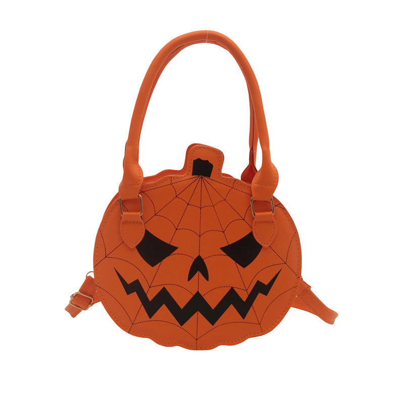 Söt handväska i form av en halloweenpumpa