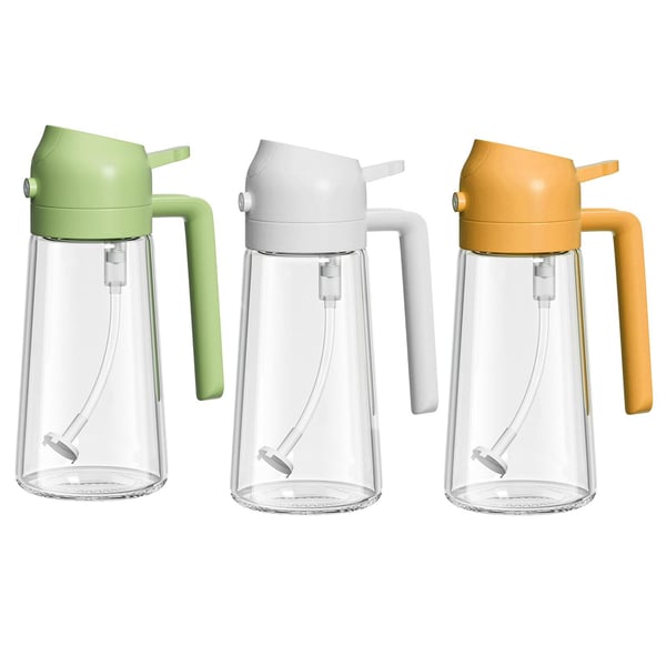 ✨HOT SALE💕2 i 1 oljespruta och oljedispenser i glas🔥(Köp 2 få 10% rabatt)