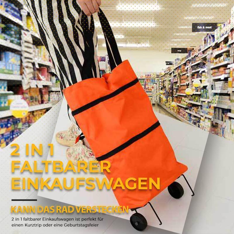 (đ„HOT SALE NU 49% OFF) - 2-i-1 shoppingvĂ€ska hopfĂ€llbar grön vĂ€ska