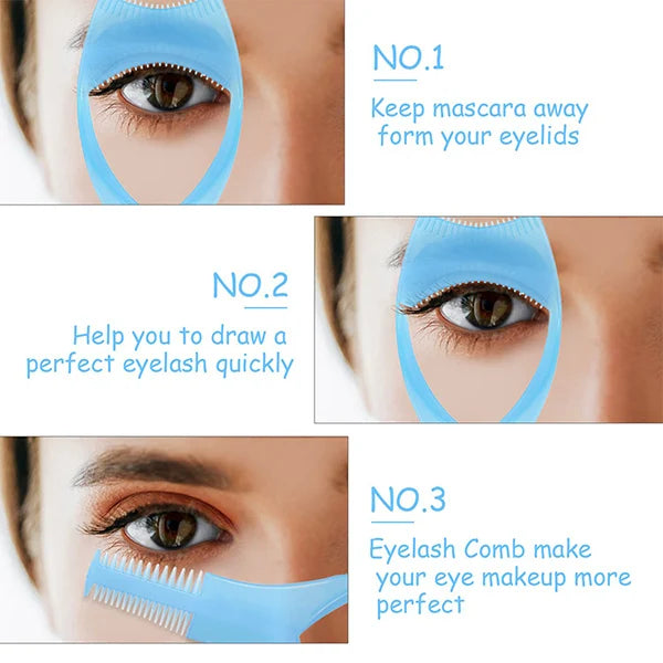 3 i 1 ögonfransverktyg Mascara Shield Applicator Guard