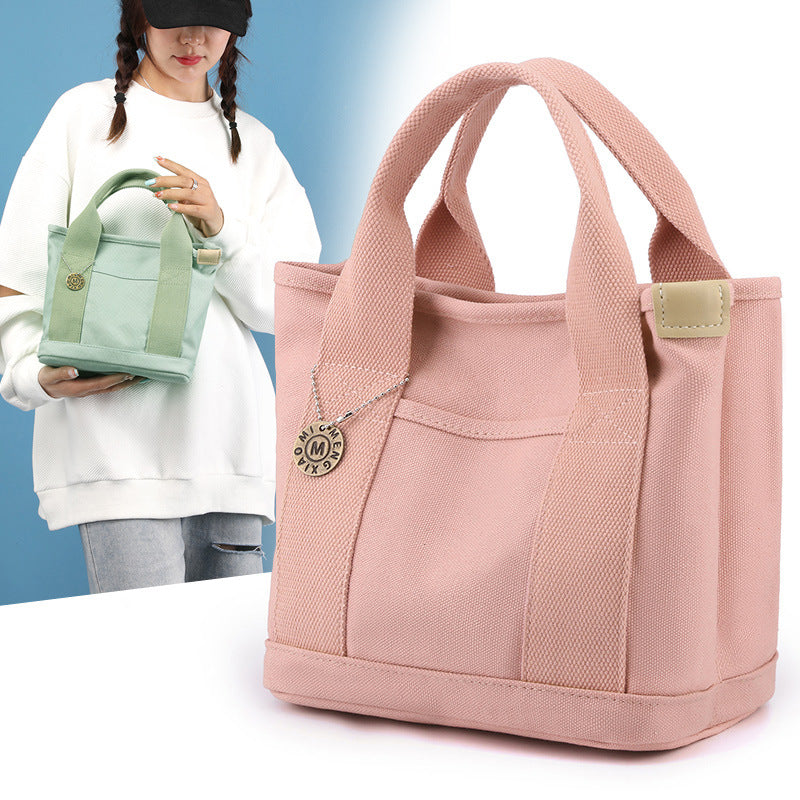 Handväska med stor kapacitet och flera fickor HANDMADE👜