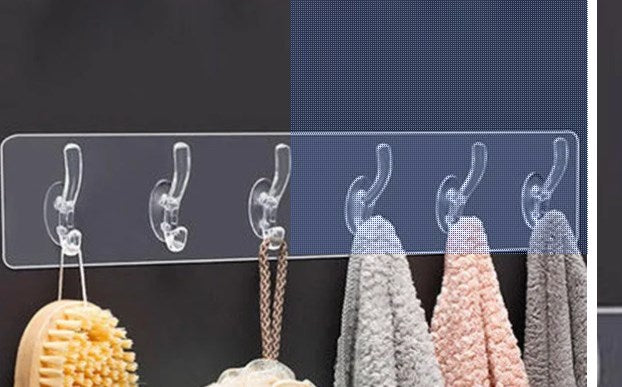 đErbjudande 49% OFF Multifunktionella transparenta 6 krokar