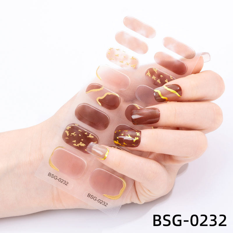 đ Ny produkt đ halvhĂ€rdad gel nagel klistermĂ€rke