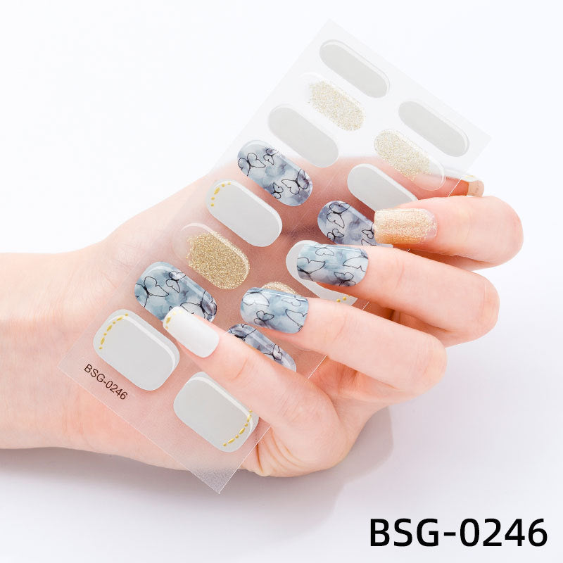 đ Ny produkt đ halvhĂ€rdad gel nagel klistermĂ€rke